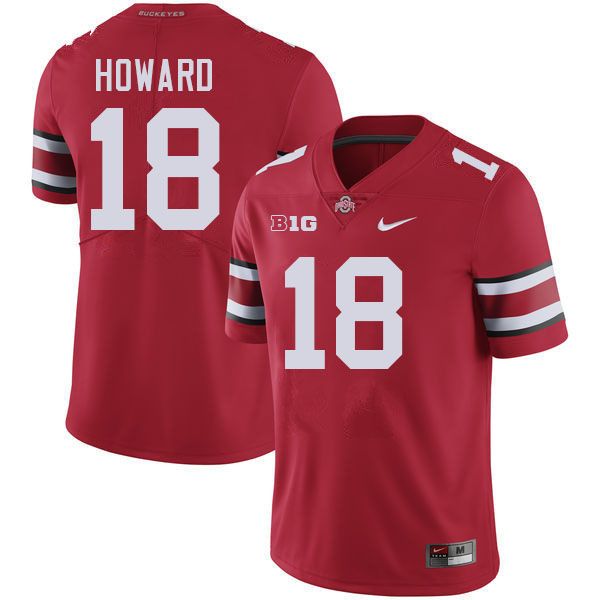 Will Howard Ohio State Buckeyes Jersey College Football Uniforms-Red